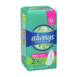 Always - ULTRA THIN SZ #2 LONG SUPER FLEXI-WINGS 3/32CT - Body Care