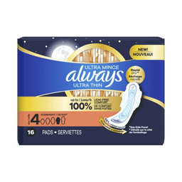 Always - ULTRA MINCED SZ #4 OVERNIGHT 12/16CT - body care
