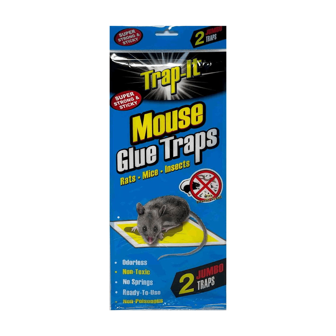 SUPER ADHESIVE MOUSE GLUE JUMBO TRAPS 2 pk
