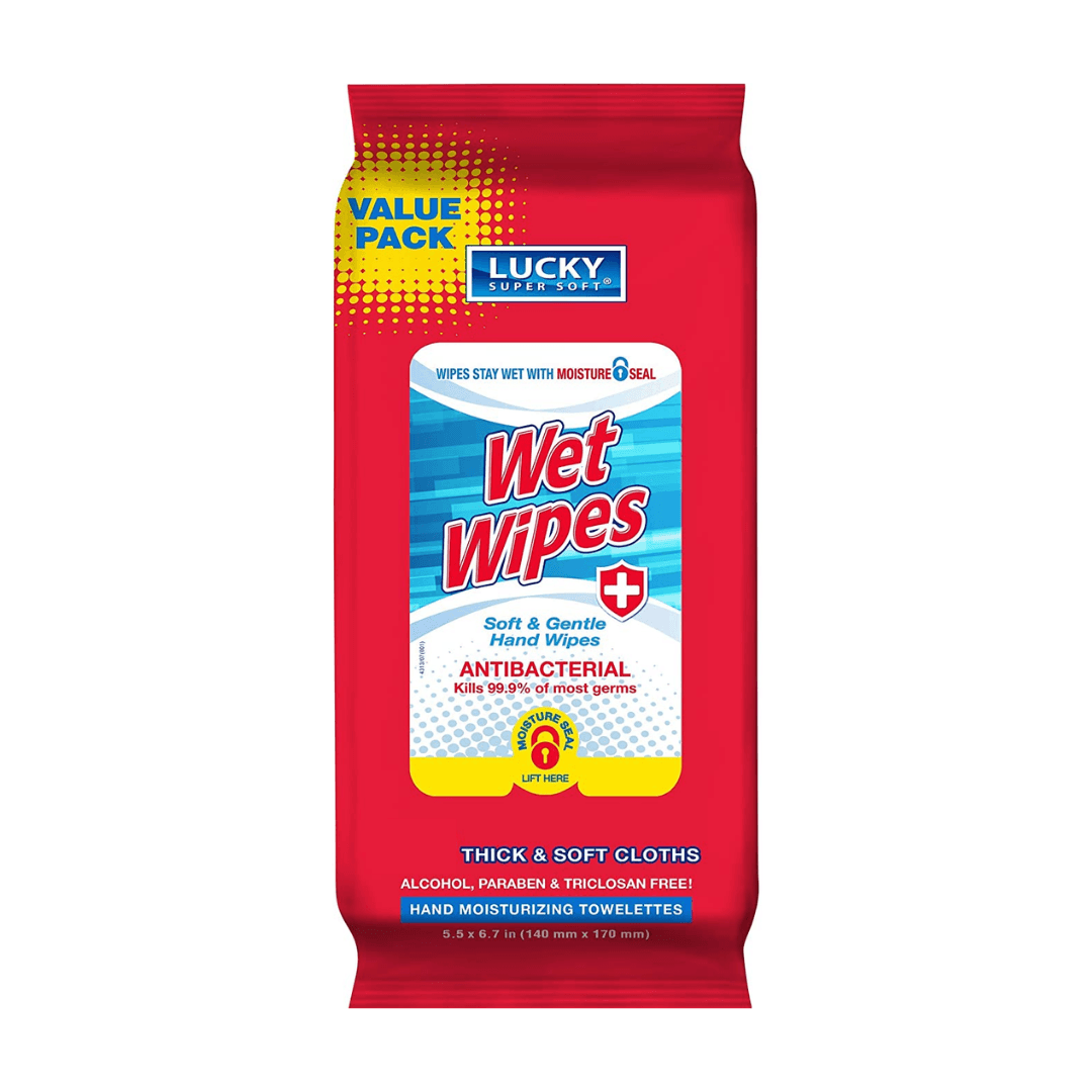 WET WIPES ANTIBACTERIAL 12/60 ct