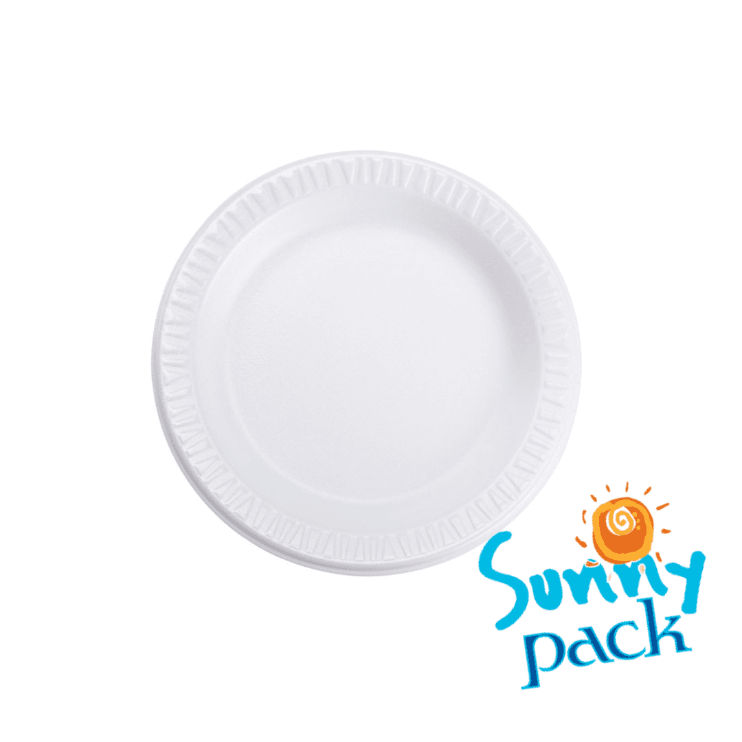 FOAM PLATE 6/100 ct