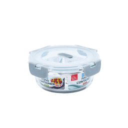 Chef Calley - ROUND GLASS FOOD CONTAINER W/LID 22 OZ - Home & Kitchen