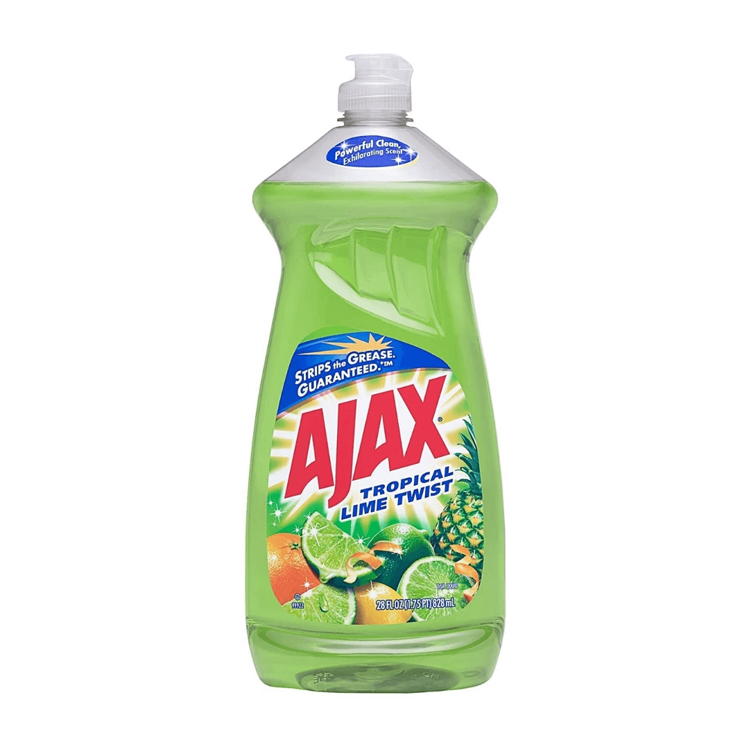 AJAX DISH LIQUID VINEGAR & LIME 28oz CS/9