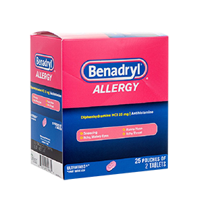 ALLERGY RELIEF DIPHENHYDRAMINE TABLETS 25/2 ct