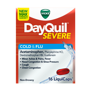 DAYQUIL SEVERE COLD & FLU LIQUIDCAPS 16 ct