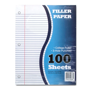 FILLER PAPER 100 sheets