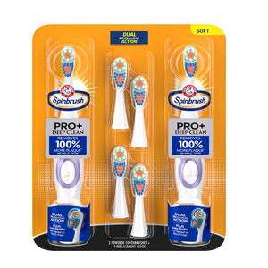 TOOTHBRUSH  ELECTRIC SOFT PK/4