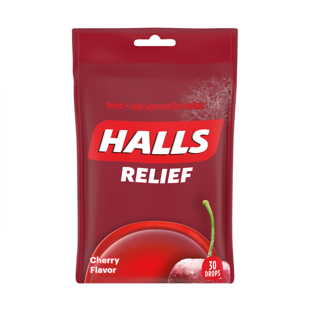 RELIEF COUGH DROPS CHERRY BAG 30 ct