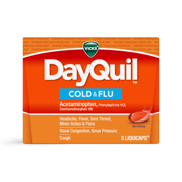 DAYQUIL SEVERE COLD & FLU LIQUIDCAPS 8 ct