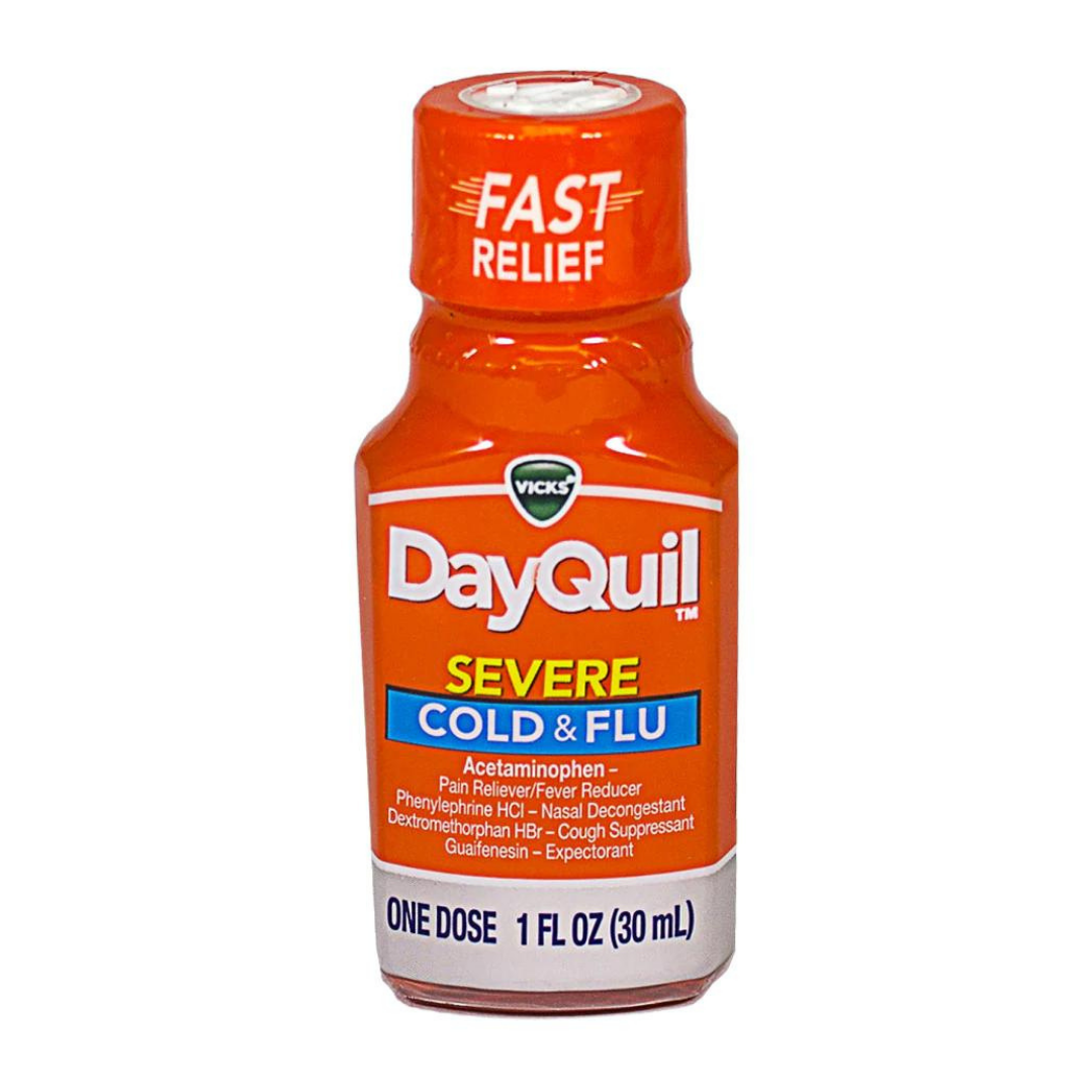 DAYQUIL FAST RELIEF SEVERE COLD & FLU 1 oz cs/8