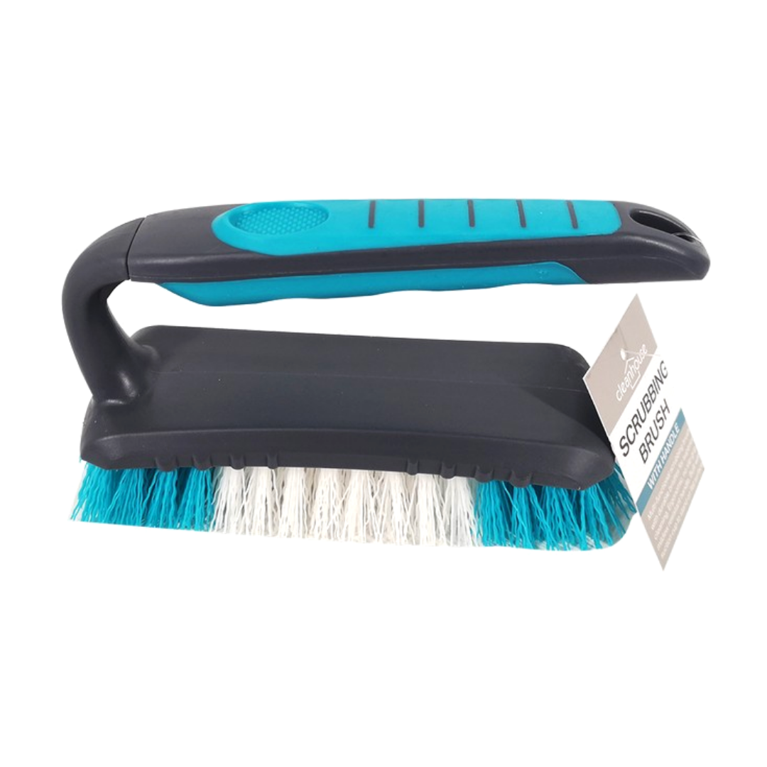 SCRUBBER BRUSH WITH HANDLE