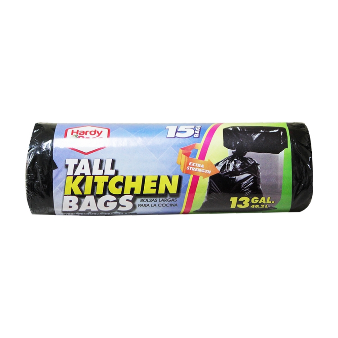 13 GAL ROLL BLACK TRASH BAG 24/15 ct