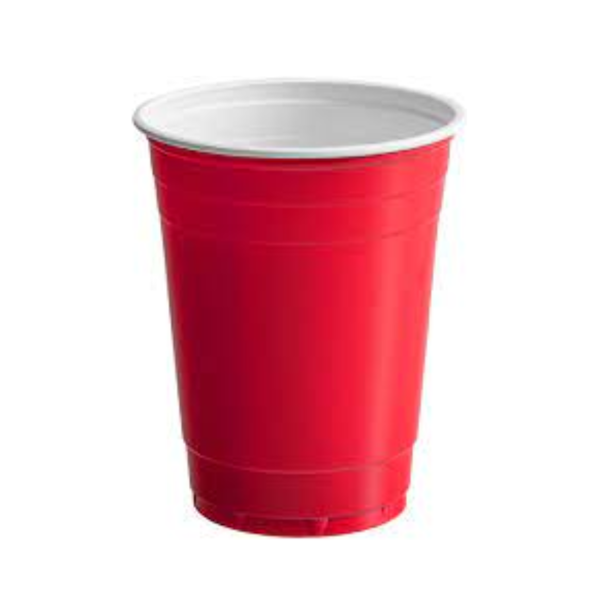 RED PLASTIC CUPS 16 oz 48/16 ct